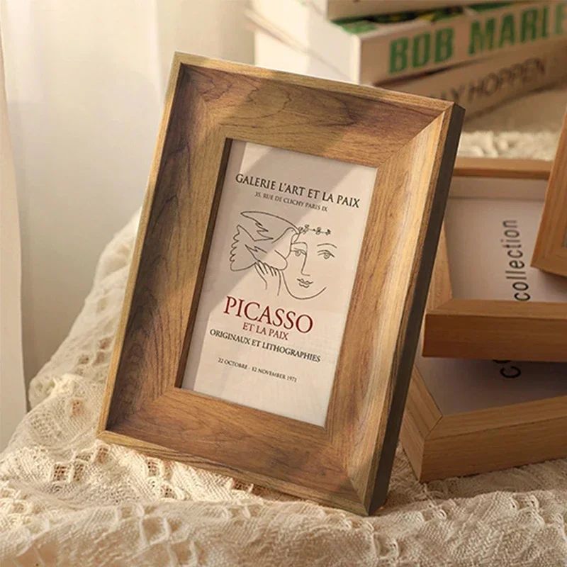 Frame Display Wood - 家族愛好家のための木製フォトフレーム,5 