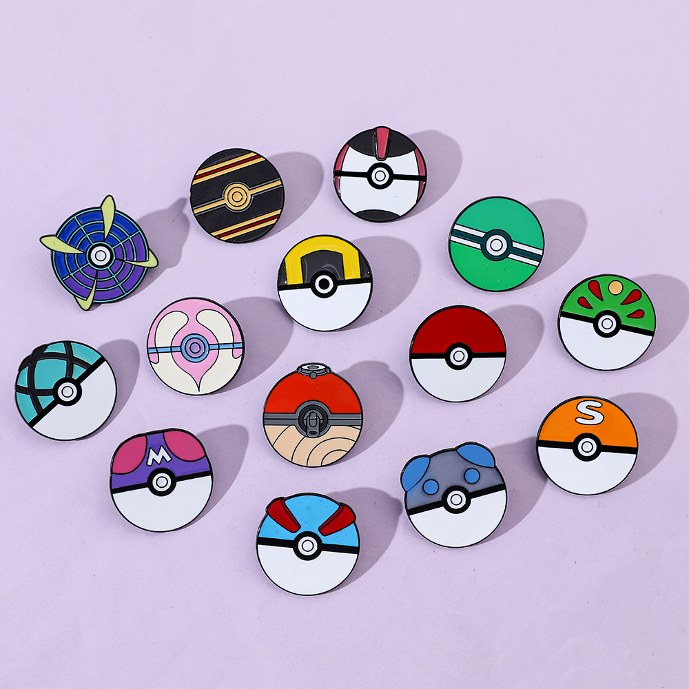 Embroidery Illustration - ポケモン合金ブローチエルフエッグメタルバッジアクセサリーピン Y2k ファッションおもちゃアニメ漫画フリンドかわいいパーソナライズされたギフト