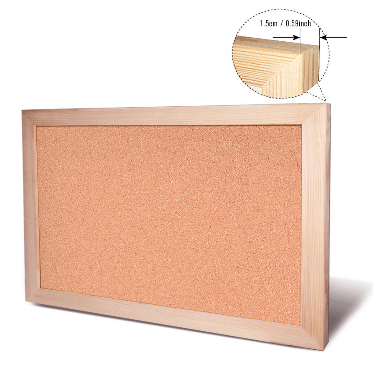 ヴィンテージパインウッドフレームコルクボードメッセージボード - Frame Display Wood のレビューと価格