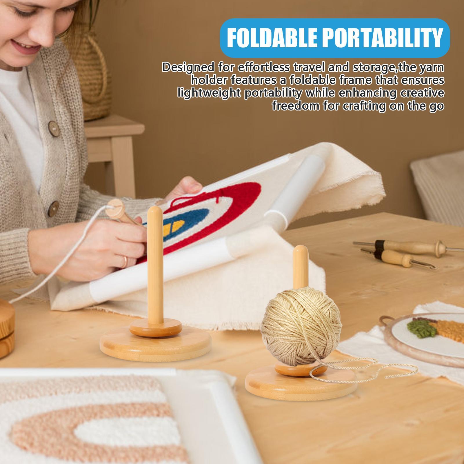 糸ホルダー 編み物糸ワインダー 360度回転式ワインダー 手 - Embroidery Studio のレビューと価格