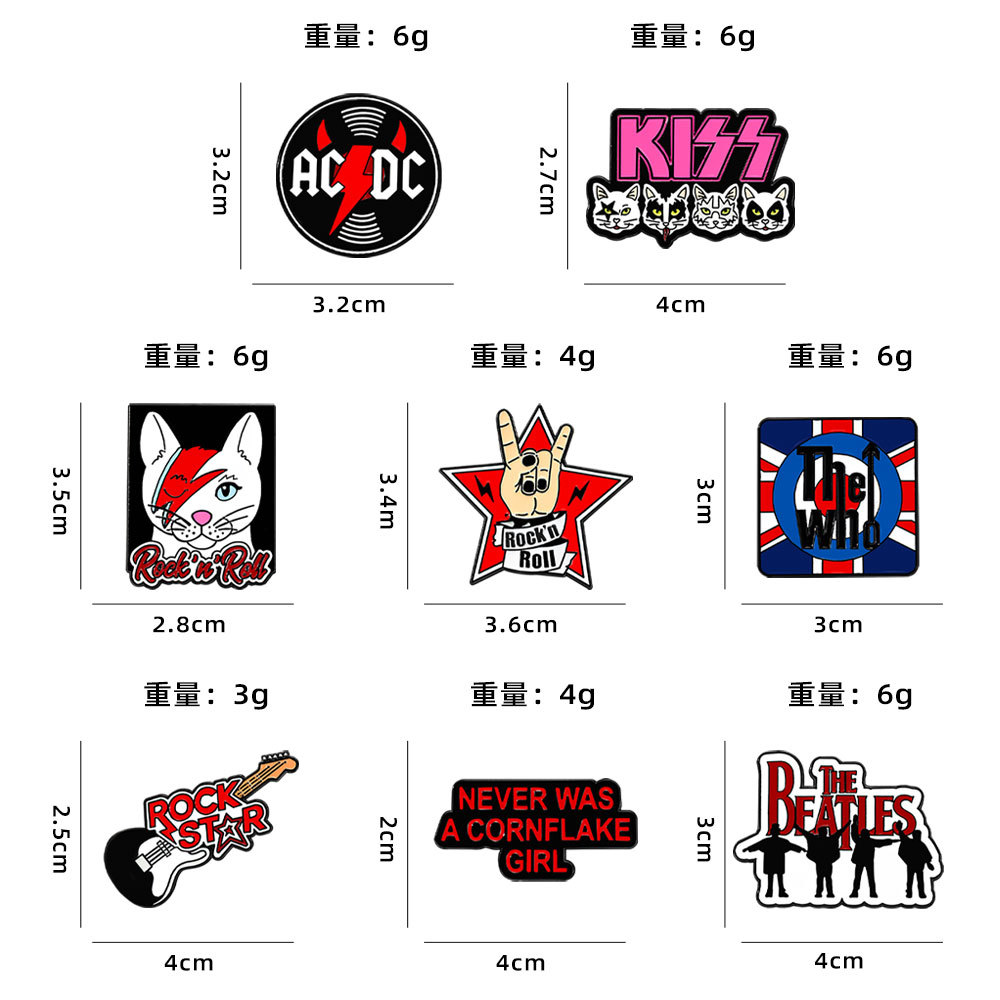 KISS ロックバンド ポップミュージック ロゴバッジ ロッ - Embroidery Kiss のレビューと価格