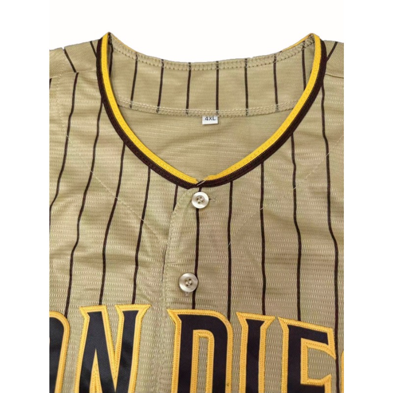 カスタム名と番号メンズ刺繍野球ジャージサンディエゴパーソナラ - Embroidery Men Shirt のレビューと価格