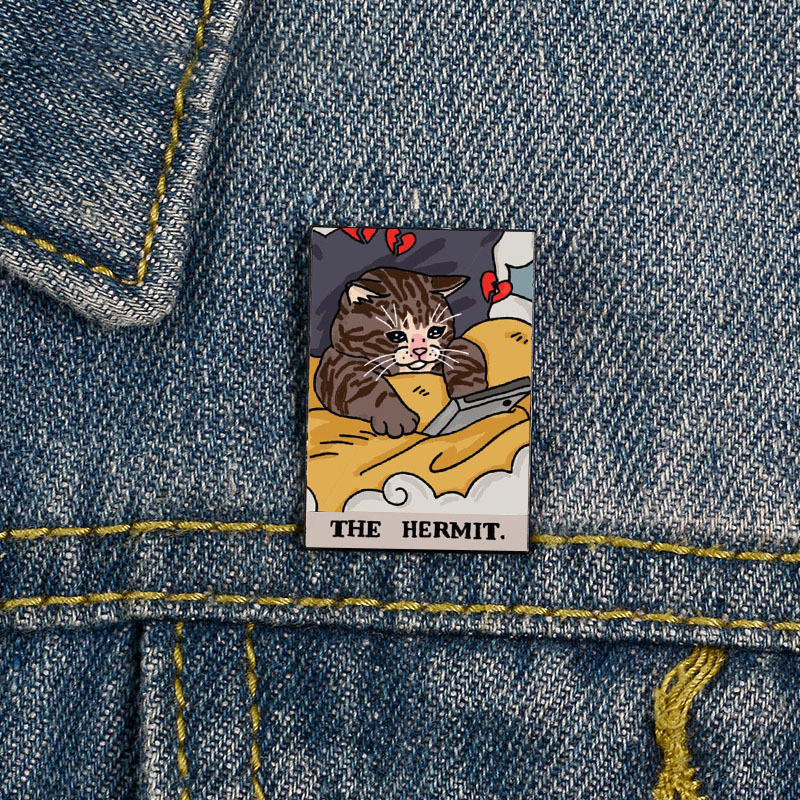 売れ筋タロットブランド悲しい猫ブローチ - Embroidery Fish のレビューと価格