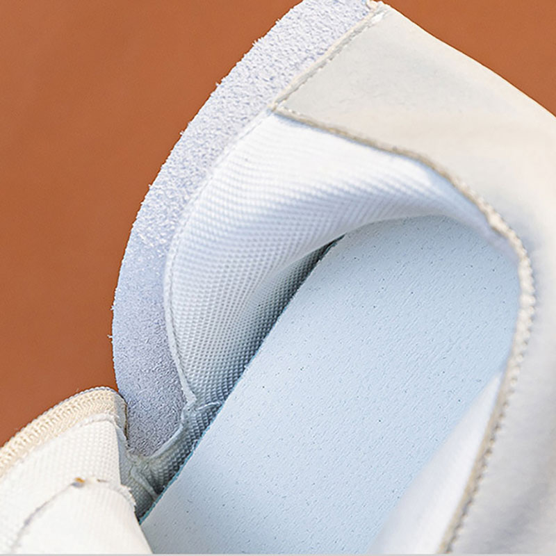 XMWRLW 本革女性秋の靴隠しヒール白黒スニーカー女性のた - Embroidery White のレビューと価格