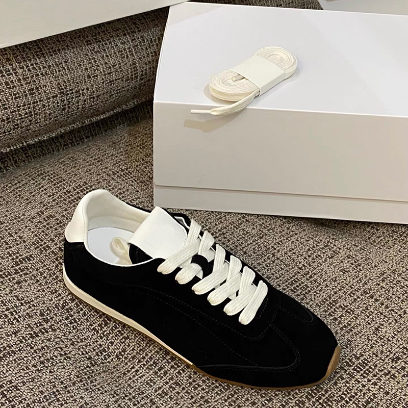 ユニセックスレディースカジュアルシューズ本革スエードスニーカ - Embroidery White のレビューと価格