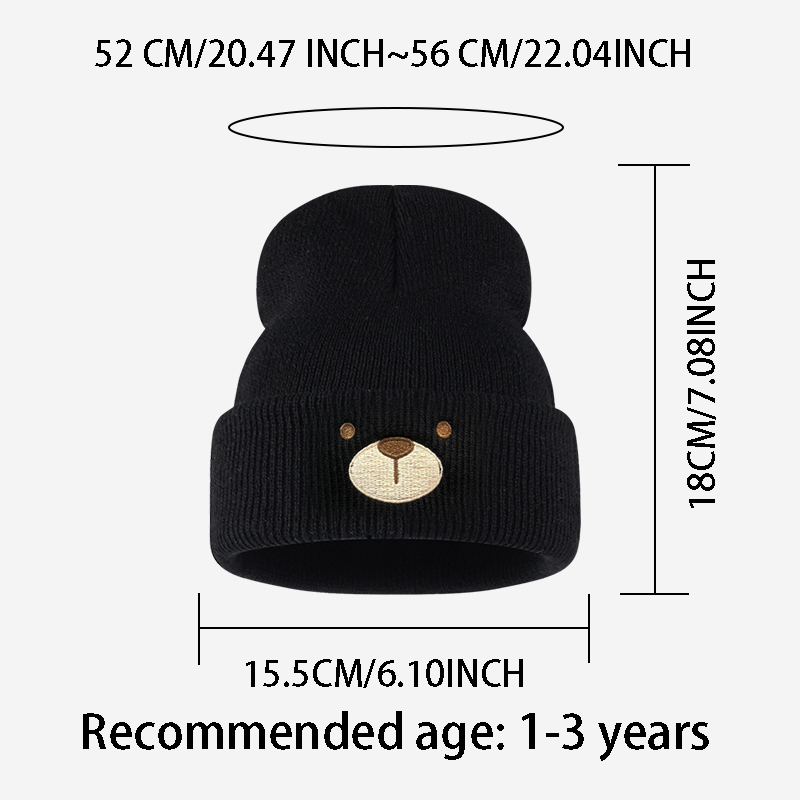 ファッショナブルで可愛い幼児用（1〜3歳）カフ付きニットビー - Embroidery Gift のレビューと価格
