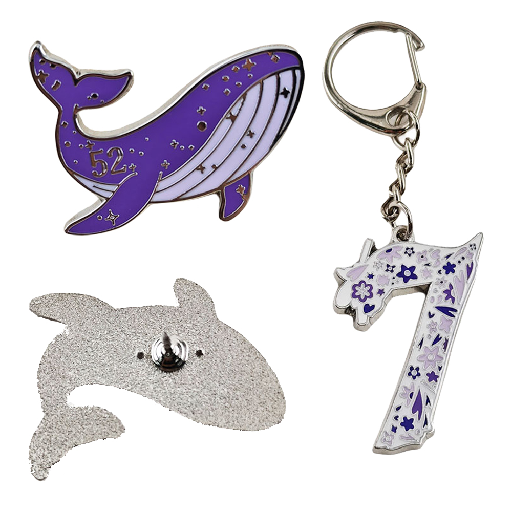 K-POP ARMY 52ヘルツ 孤独なクジラ エナメルピン - Embroidery Fish のレビューと価格