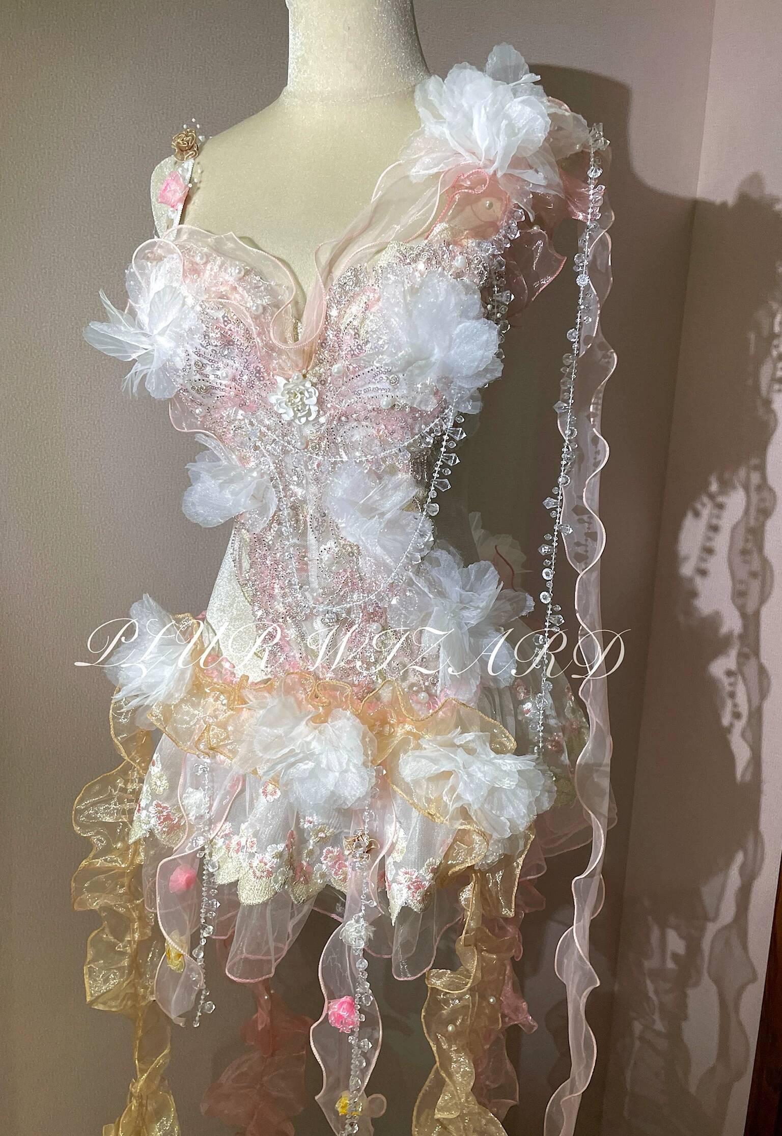 甘いパーソナライズされた花柄刺繍セクシーなビキニパフォーマン - Embroidery Dress のレビューと価格
