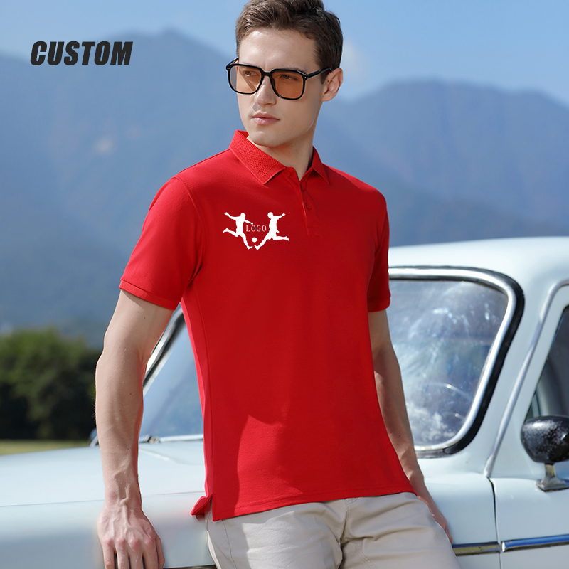 男性用のカスタマイズ可能なポロシャツ,パーソナライズされた, - Embroidery Men Shirt のレビューと価格
