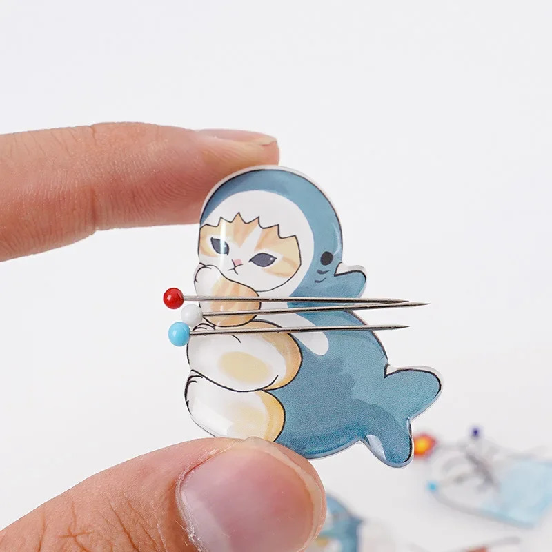 かわいい猫のアクリル針、1本、磁気ミシン糸、針管、クロスステ - Embroidery Youtube のレビューと価格