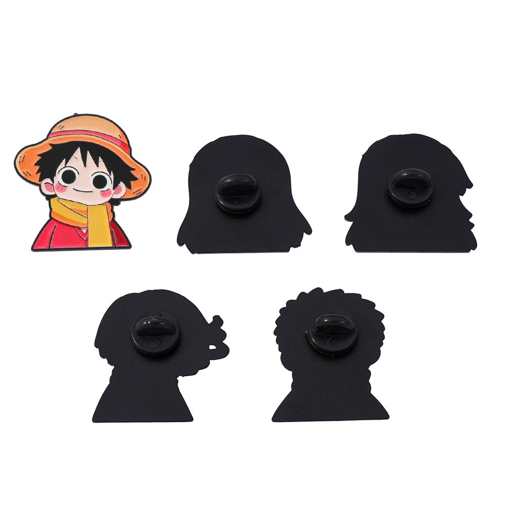5個入り 可愛いアニメ漫画ブローチ 面白いナミ ルフィ ゾロ - Embroidery Reddit のレビューと価格