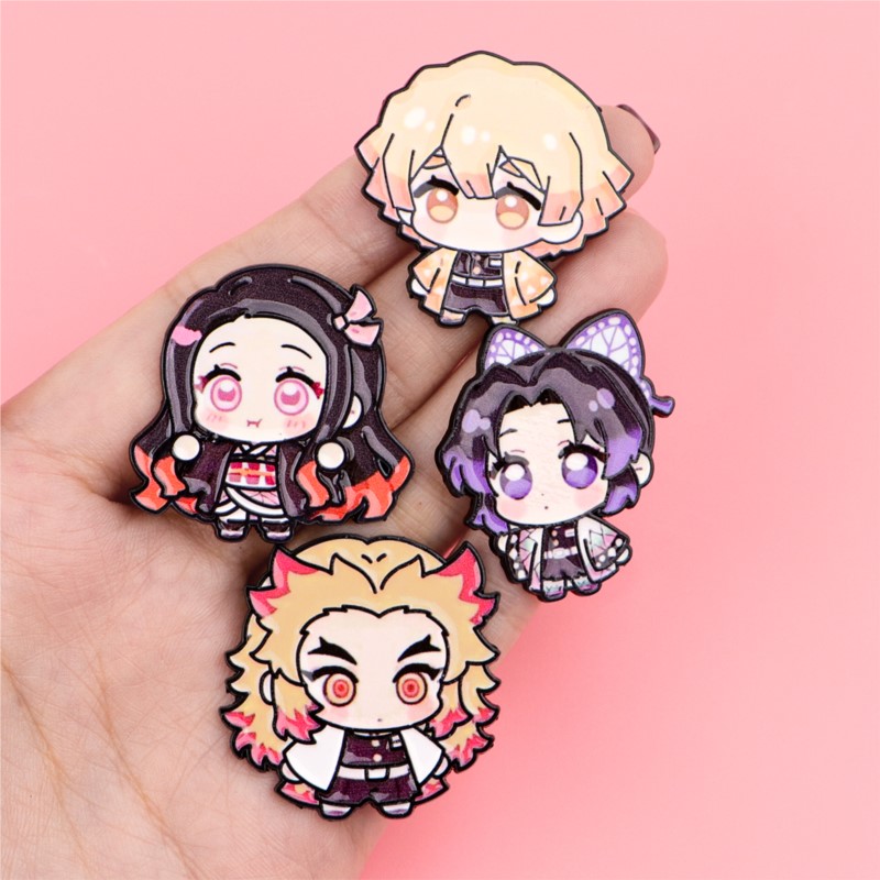 かわいい Q バージョン着物漫画キャラクターエナメルピンアニ - Embroidery Reddit のレビューと価格
