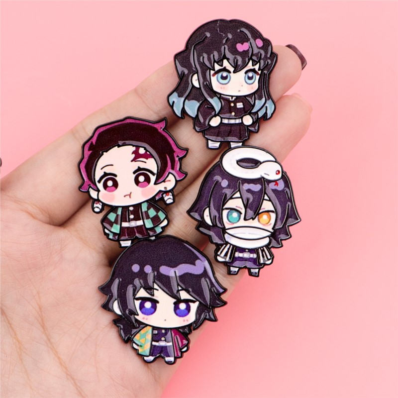 かわいい Q バージョン着物漫画キャラクターエナメルピンアニ - Embroidery Reddit のレビューと価格