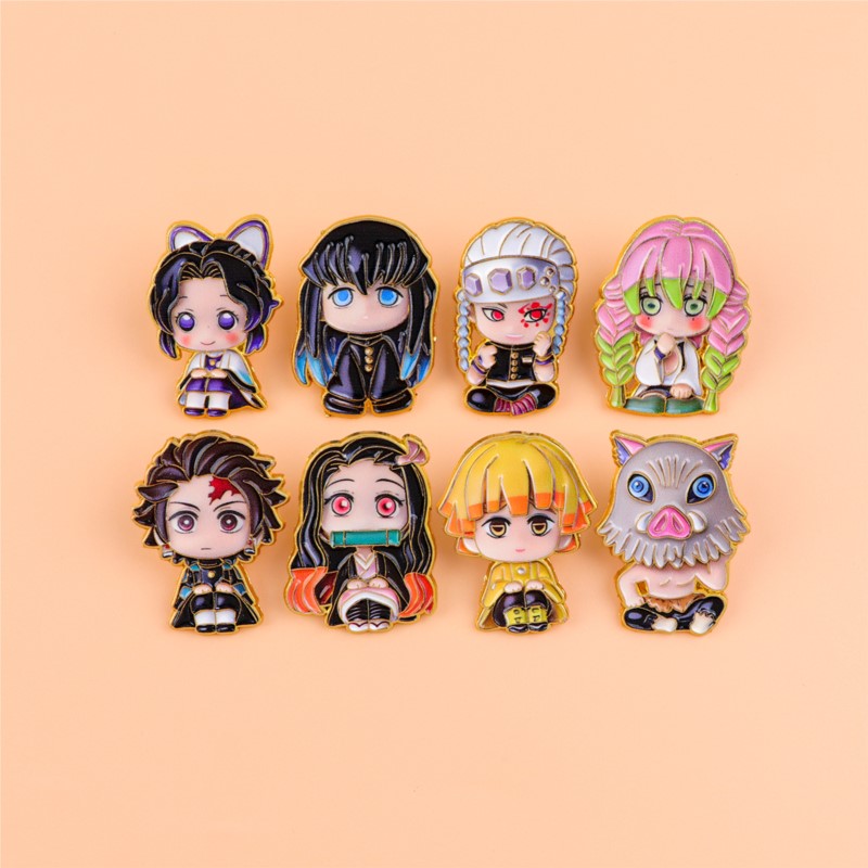 かわいい Q バージョン着物漫画キャラクターエナメルピンアニ - Embroidery Reddit のレビューと価格