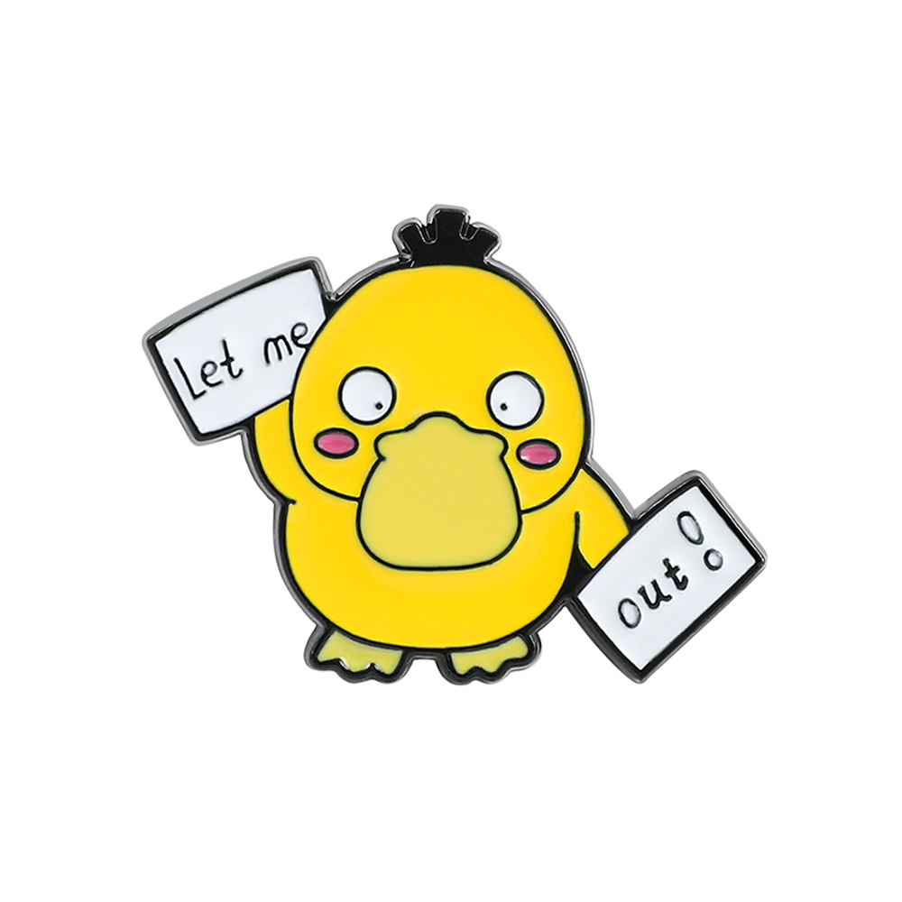 1個 ​ アニメアヒルの子ブローチ漫画かわいいサイダックサイ - Embroidery Reddit のレビューと価格