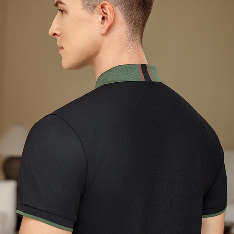 カラーブロックポロシャツ - ロゴプリント無料、カスタム刺繍 - Embroidery Men Shirt のレビューと価格