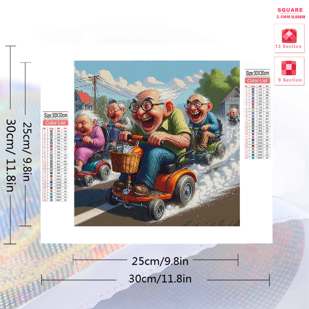 Momoart 5D DIY ダイヤモンドモザイク老人カップ - Embroidery Stitch のレビューと価格