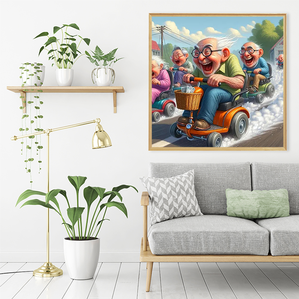 Momoart 5D DIY ダイヤモンドモザイク老人カップ - Embroidery Stitch のレビューと価格