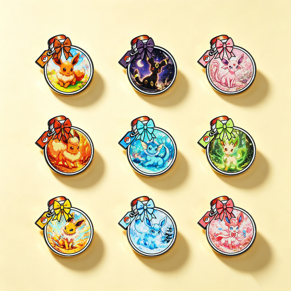 かわいいボトル型漫画エルフペットエナメルピン 9 個金属ラペ - Embroidery Reddit のレビューと価格