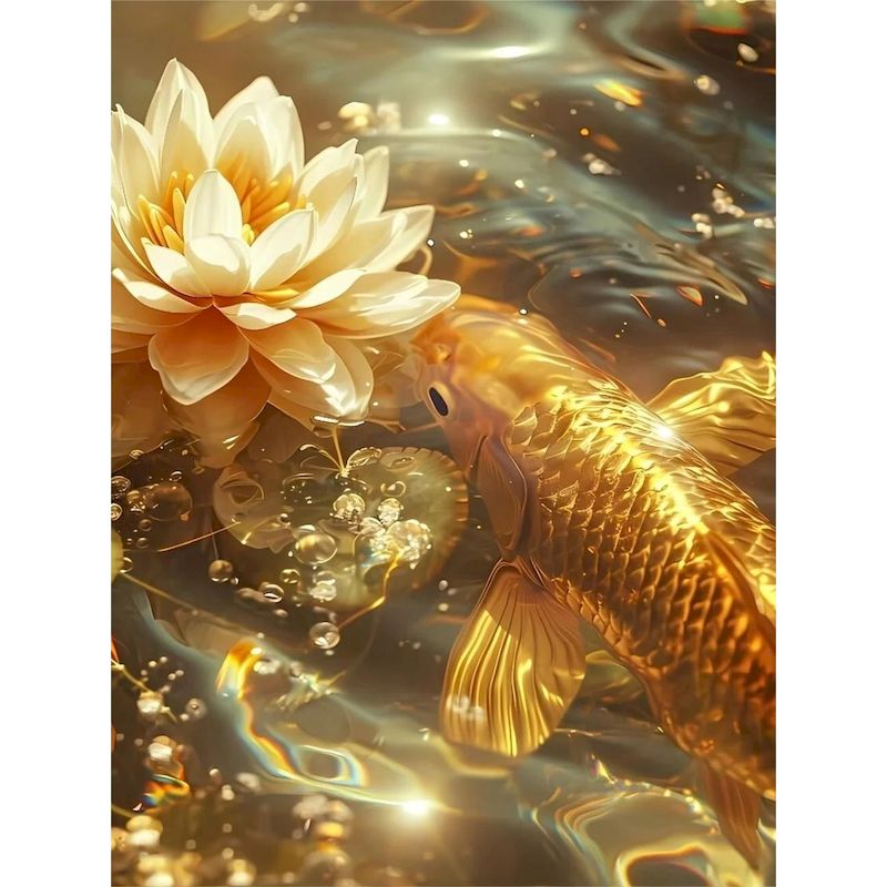 SDOYUNO ダイヤモンドアート絵画鯉魚モザイク 5D D - Embroidery Fish のレビューと価格