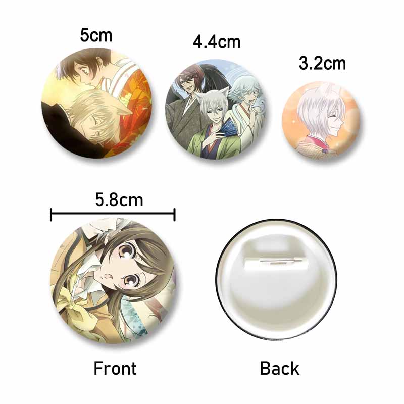 アニメ神様キスボタンピンかわいい漫画巴七海コインブローチ D - Embroidery Kiss のレビューと価格