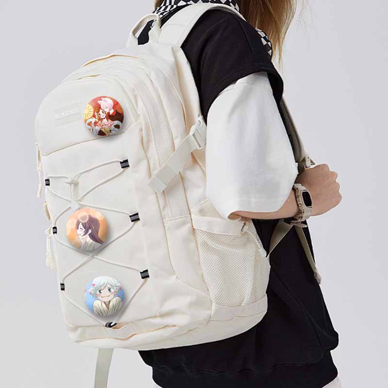 アニメ神様キスボタンピンかわいい漫画巴七海コインブローチ D - Embroidery Kiss のレビューと価格
