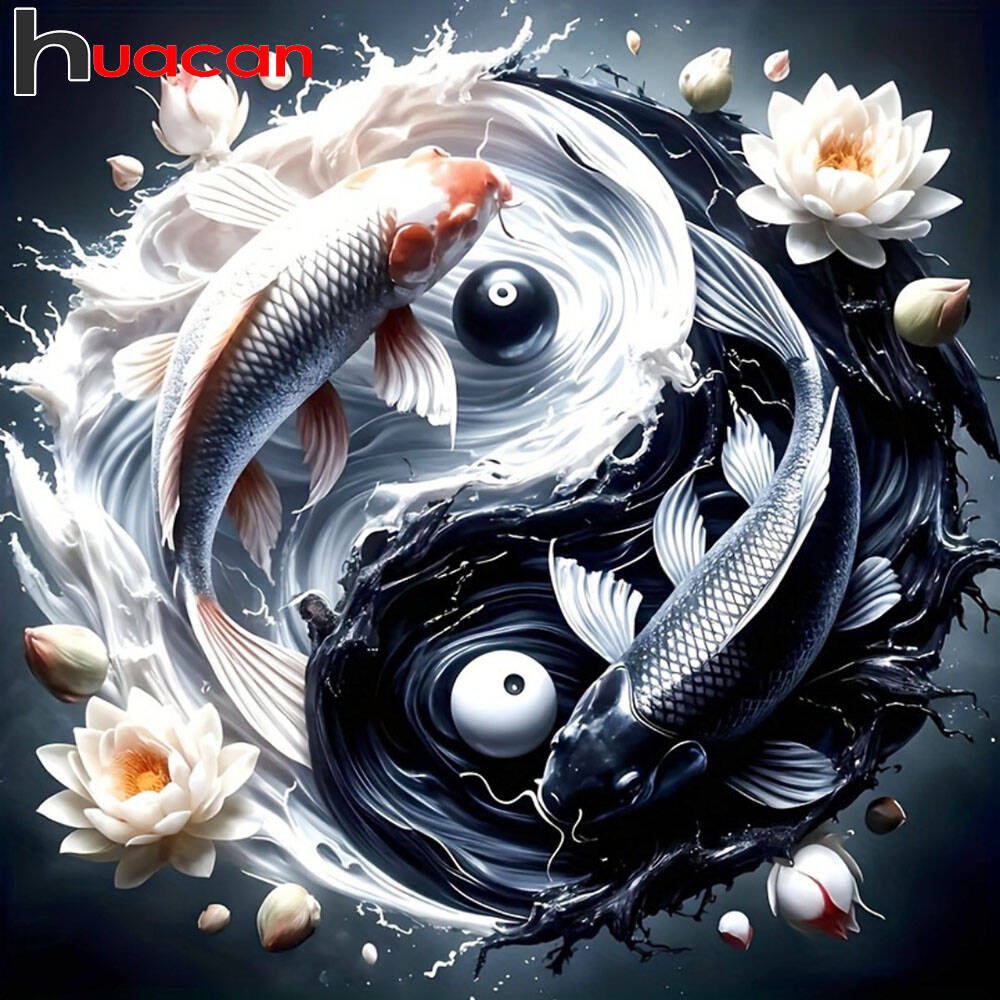 HUACAN-イルカの空のダイヤモンド絵画,海と夕日の刺em - Embroidery Fish のレビューと価格