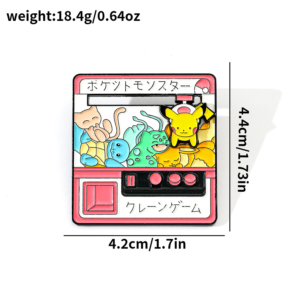 かわいい漫画の創造的な個性ポケモンブローチゲームコンソールデ - Embroidery Illustration のレビューと価格
