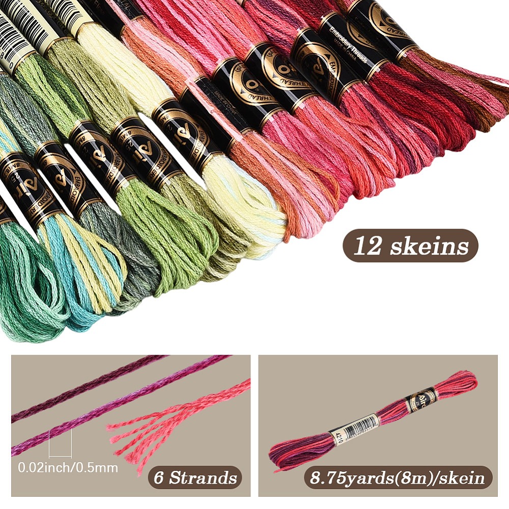 105ヤードステッチフロス刺繍糸6プライ多色フレンドシップス - Embroidery Stitches のレビューと価格