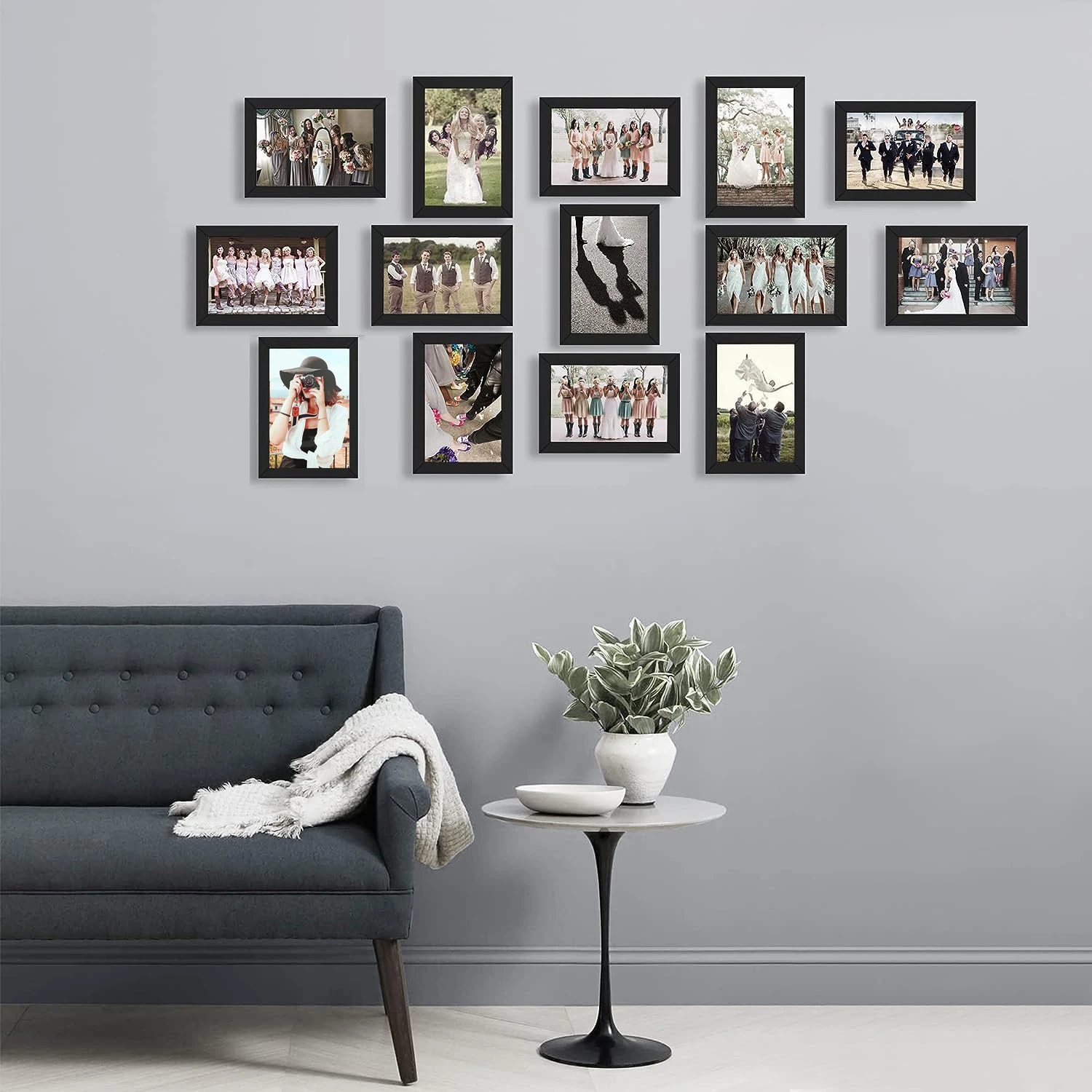 4x6インチ 14個セット 木製写真フレーム 10x15cm - Frame Display Wood のレビューと価格
