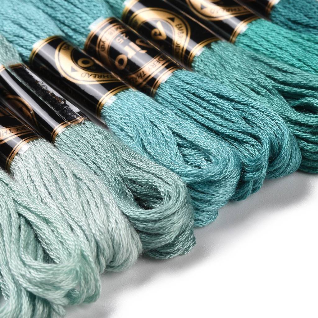 1セット8かせ0.5mm 6プライポリエステル刺繍糸クロスス - Embroidery Stitches のレビューと価格