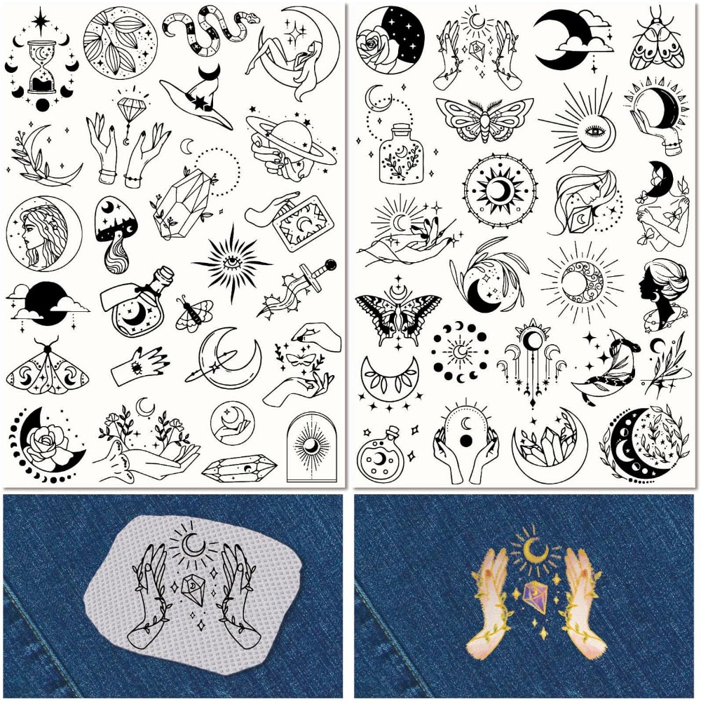 51 個自由奔放に生きる月太陽水溶性刺繍スタビライザーパター - Embroidery Stitches のレビューと価格