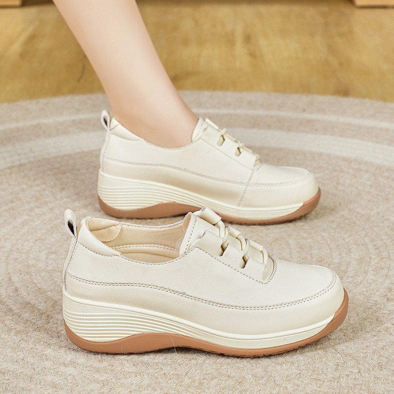 2025年トレーナー春夏レディースシューズファッションプラッ - Embroidery White のレビューと価格