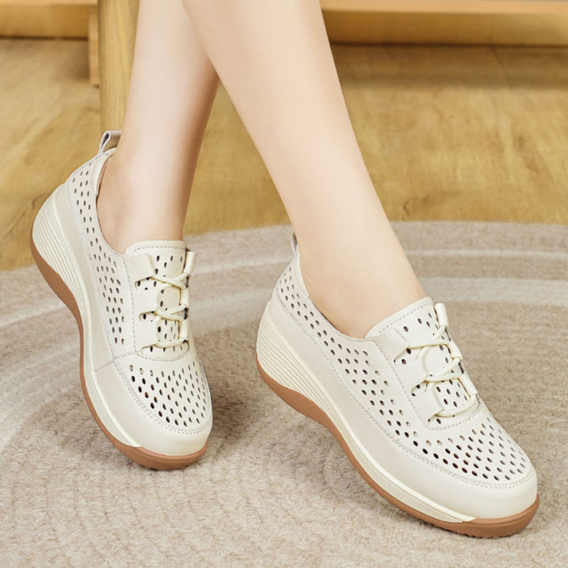 2025年トレーナー春夏レディースシューズファッションプラッ - Embroidery White のレビューと価格