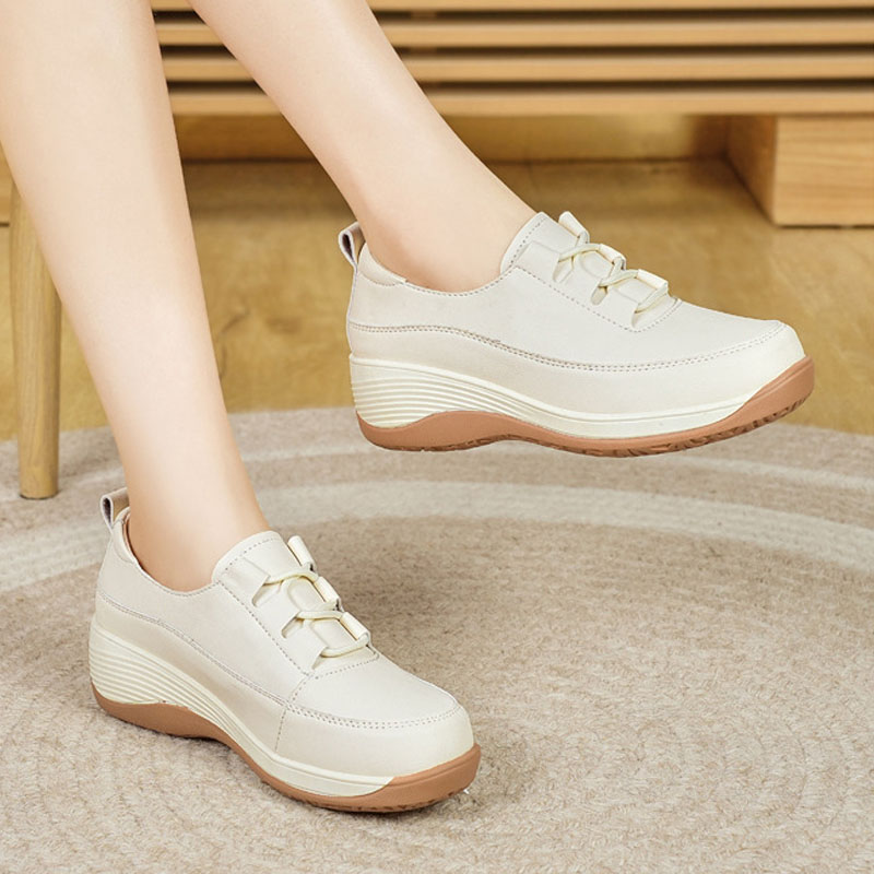 2025年トレーナー春夏レディースシューズファッションプラッ - Embroidery White のレビューと価格